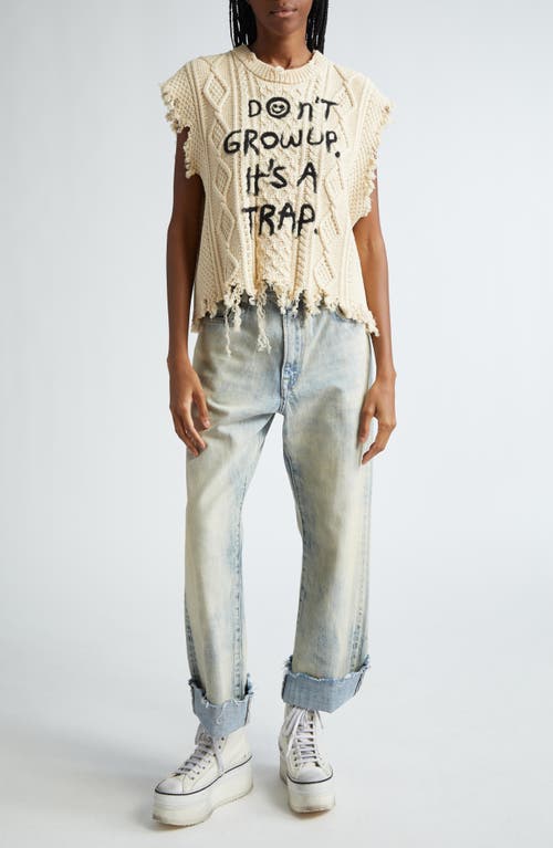 Shop R13 Distressed Ex-boyfriend Jeans In Vintage Ash Blue