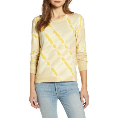 Lucky Brand Tie Dye Cotton Sweatshirt, Yellow