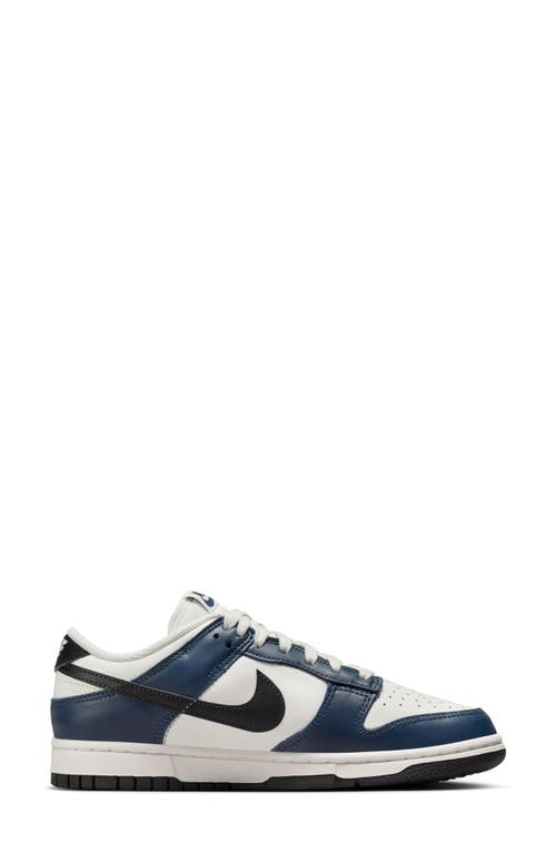 Shop Nike Dunk Low Sneaker In Armory Navy/black/sail