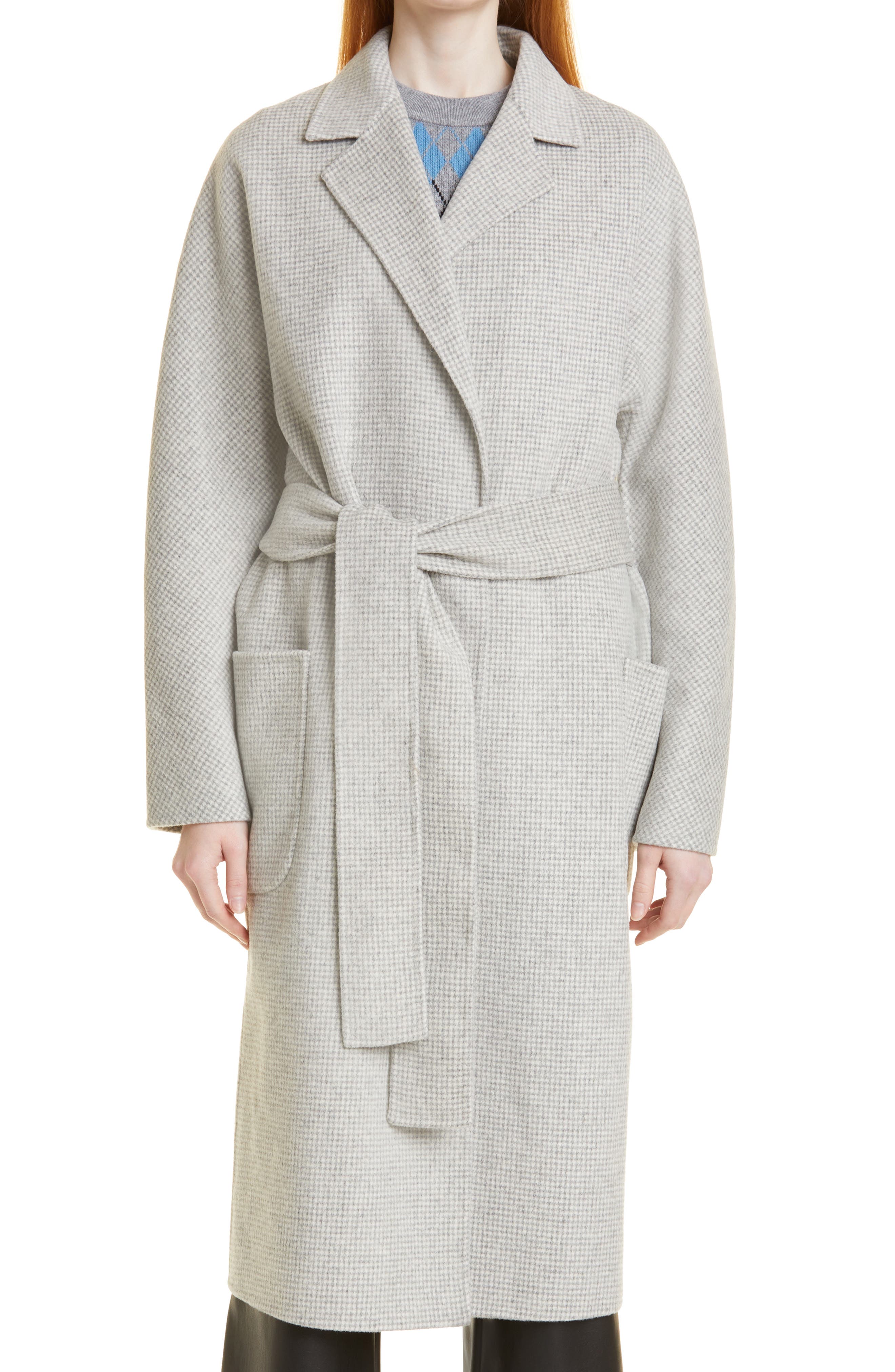 cream wool blend coat