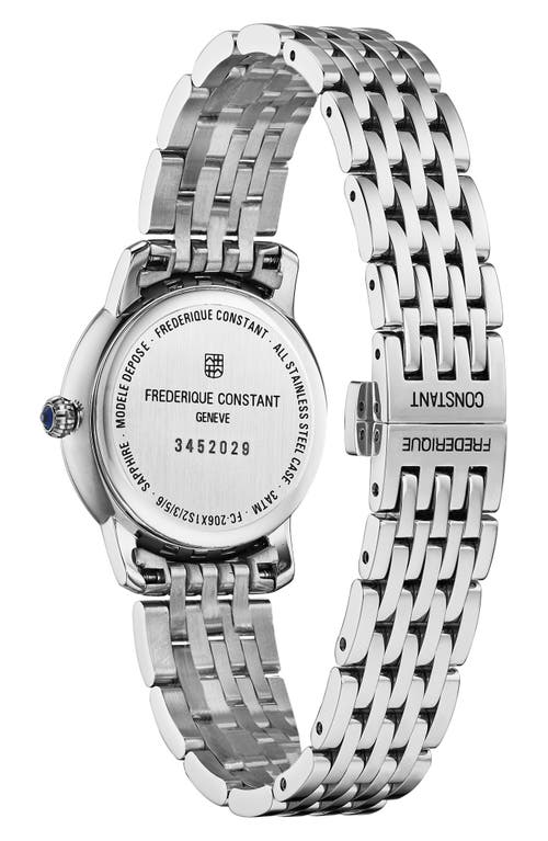 Frederique Constant Slimline Bracelet Watch, 30mm In Silverone