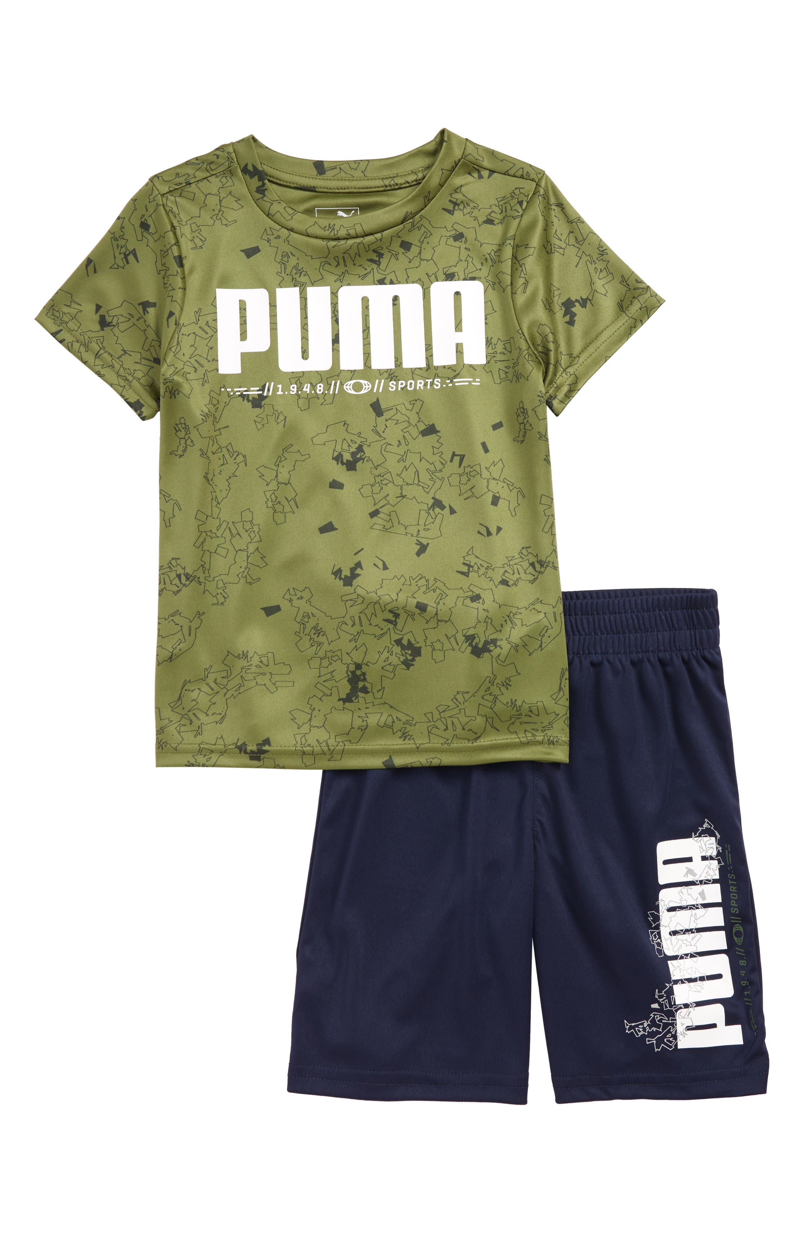 PUMA Baby Boys T-Shirt & Short Set Baby Boys Clothing