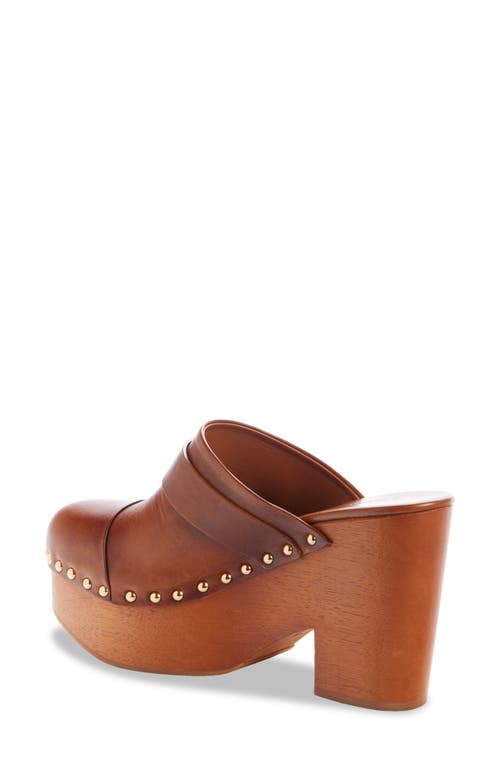 Chloé Jeanette Platform Clog In Ginger Brown