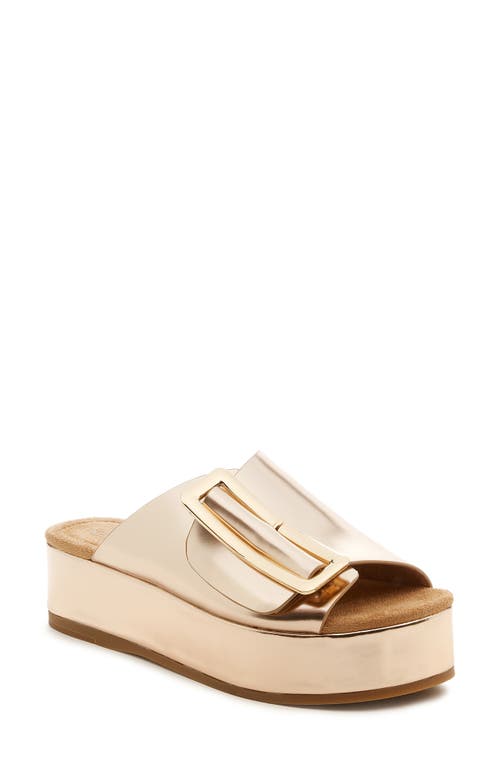 Kelsi Dagger Brooklyn Dover Platform Sandals In Gold