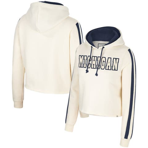 Colosseum Women's Louisville Cardinals Cream Perfect Date Cropped Pullover Hoodie, XL, White | Holiday Gift