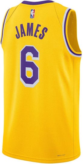 Nike Unisex Lebron James Gold Los Angeles Lakers Swingman Jersey - Icon  Edition At Nordstrom in Yellow