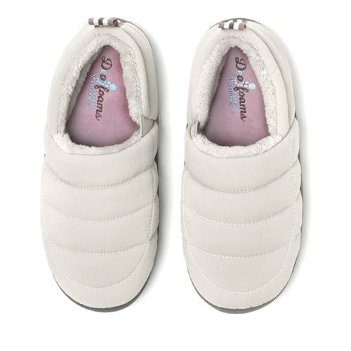 Dearfoams Women's Fern Ripstop Closed Back In Grey