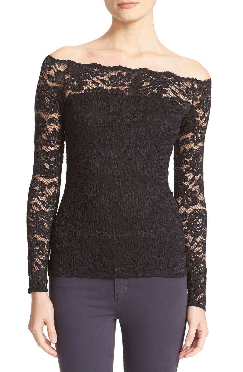 L'AGENCE Heidi Lace Top | Nordstrom
