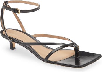 Womens Bottega Veneta Sandals, Square Toe Sandals