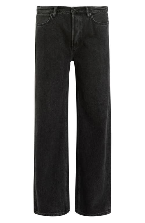 Shop Allsaints Lenny Straight Leg Jeans In Washed Black