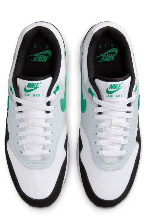 Shop Nike Air Max 1 Sneaker In White/green/platinum