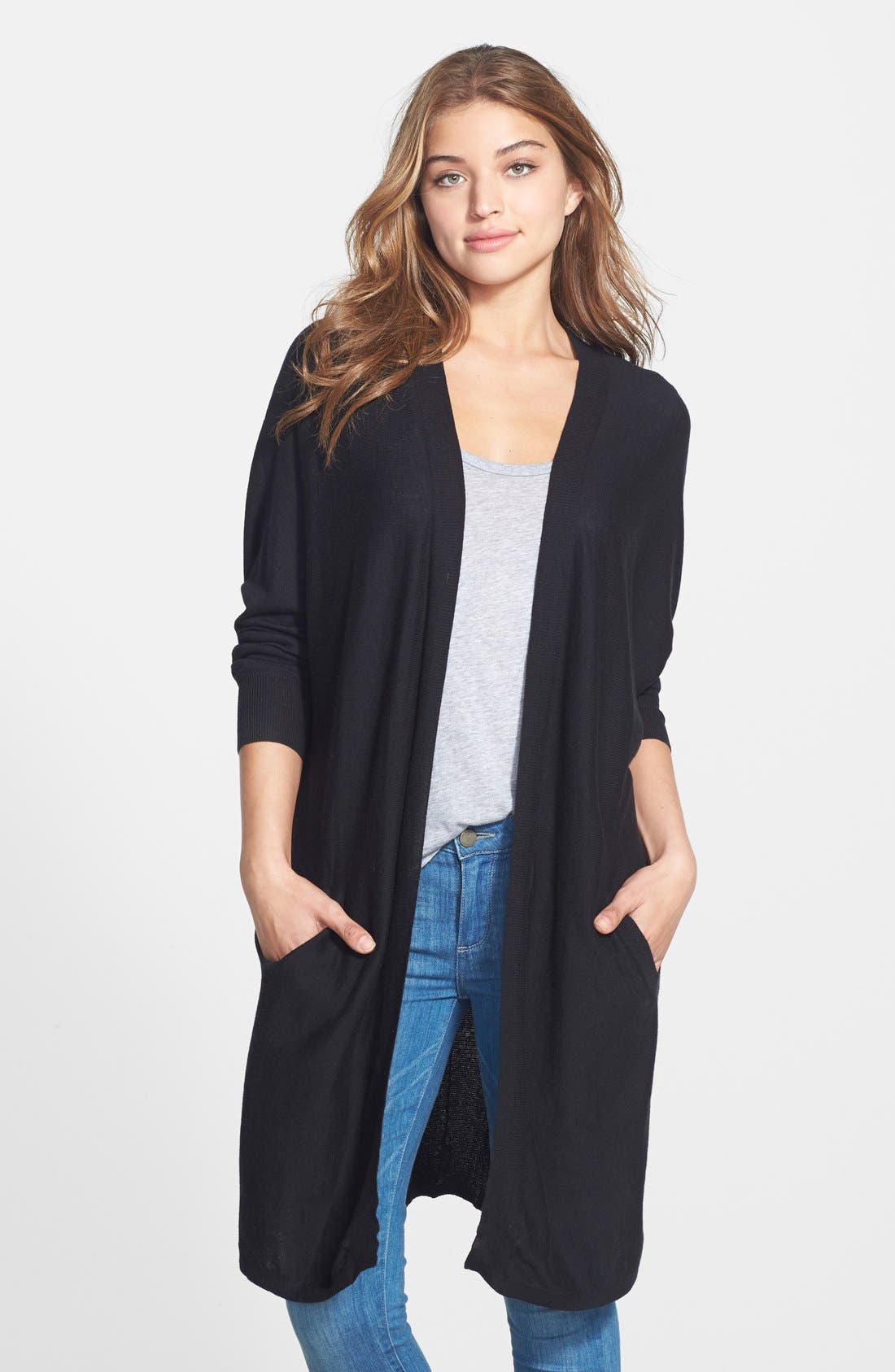 Halogen® Dolman Sleeve Long Cardigan (Regular & Petite) Nordstrom
