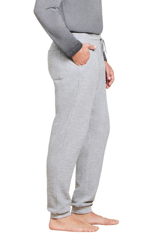 Shop Barefoot Dreams Malibu Collection® Waffle Joggers In Heather Gray