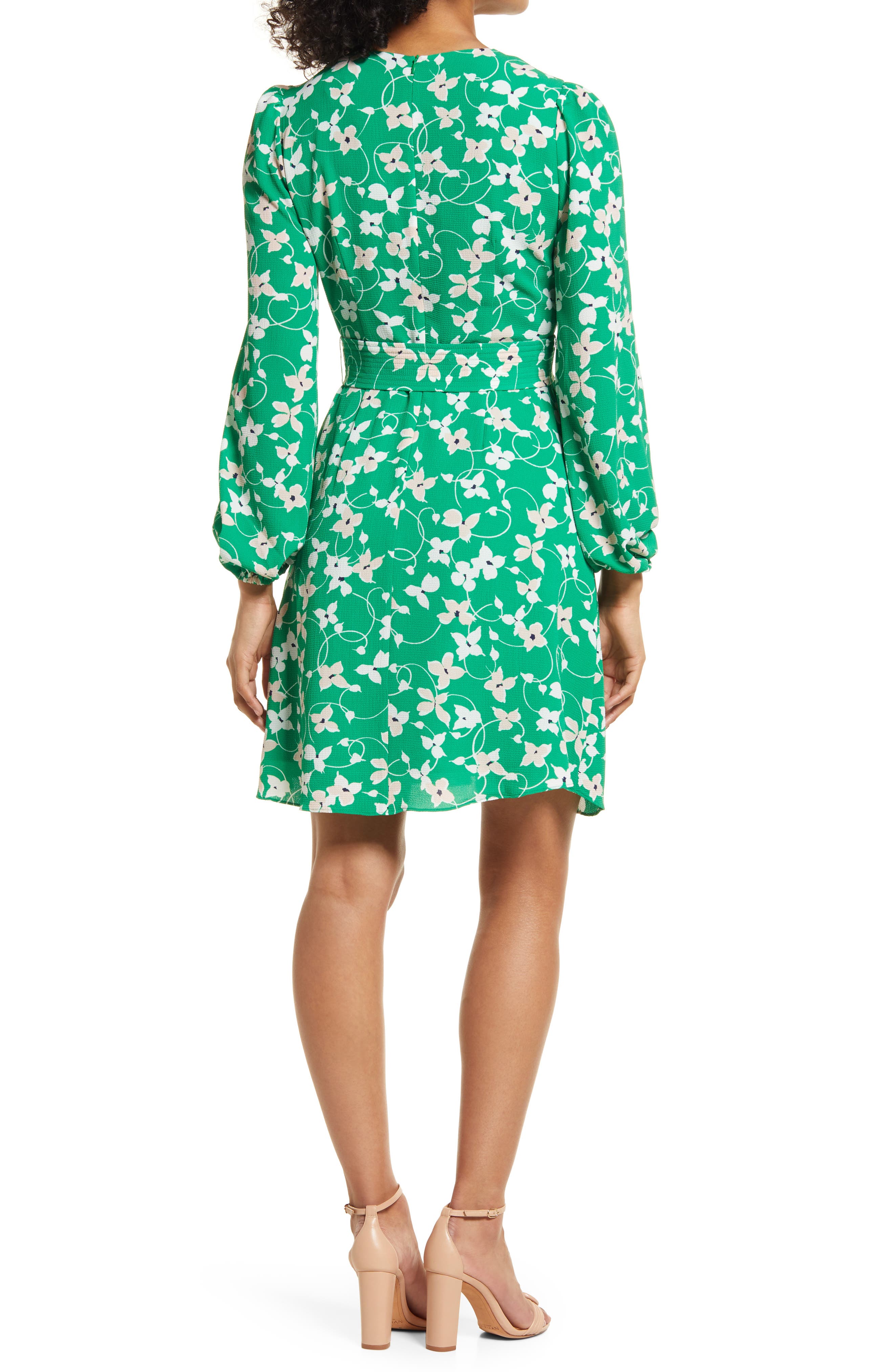Eliza J Floral Long Sleeve Dress 