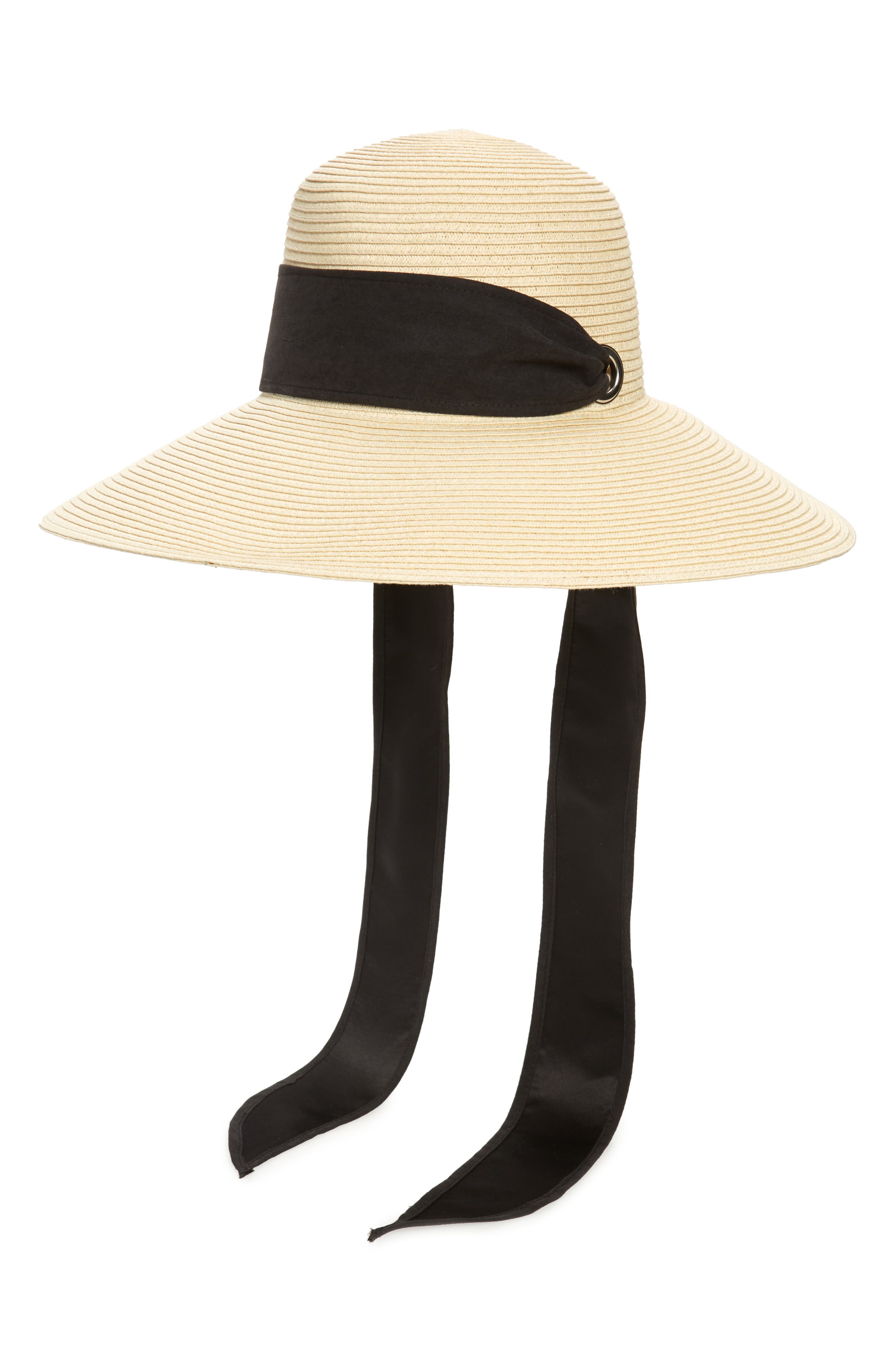 sash woven straw sun hat