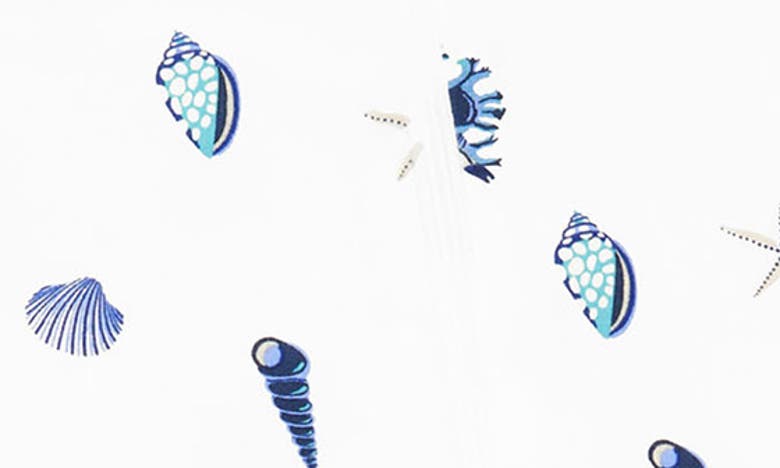 Kyte Baby Sea Shell Zip-up Footie In Royal Shell