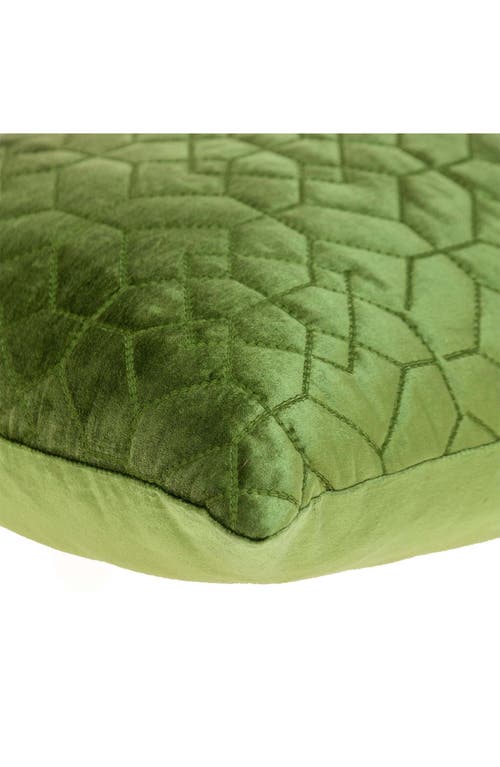Parkland Collection Sora Quilted Throw Pillow In Olive