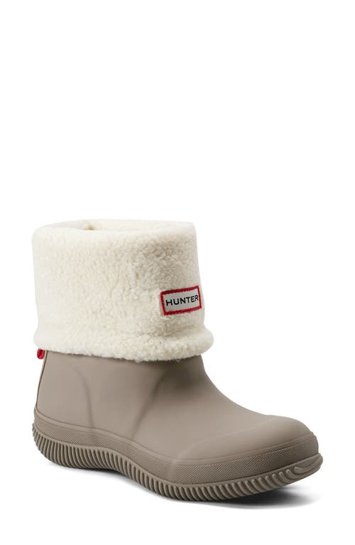 Shop Hunter Thunor Indoor/outdoor Insulated Roll Top Waterproof Snow Boot In Millstone