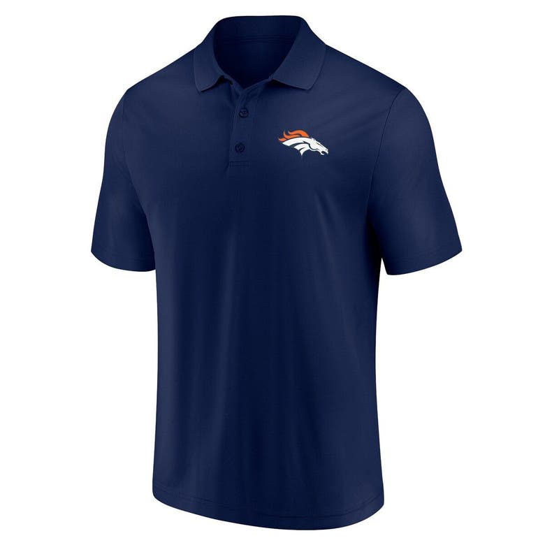 Men's Fanatics Branded Navy/White Denver Broncos Long and Short Sleeve  Two-Pack T-Shirt