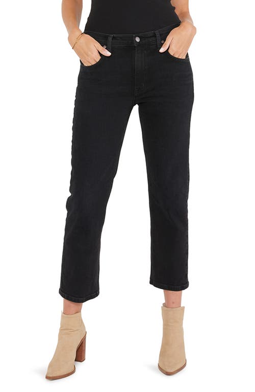 ÉTICA Rae Ankle Straight Leg Organic Cotton Jeans in Onyx