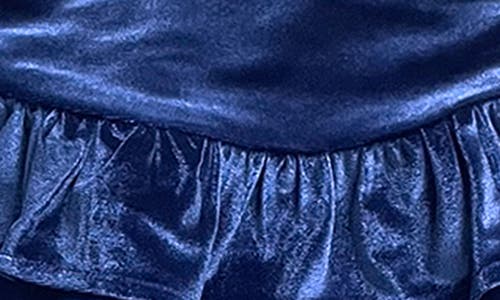 Joe-ella Kids' Tutu Velour Leggings In Navy