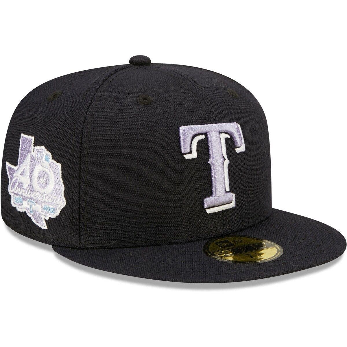 Officially Licensed MLB Men's New Era 40th Anniversary Hat - Rangers