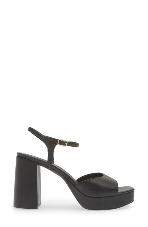 Open Edit Whitney Block Heel Sandal In Black