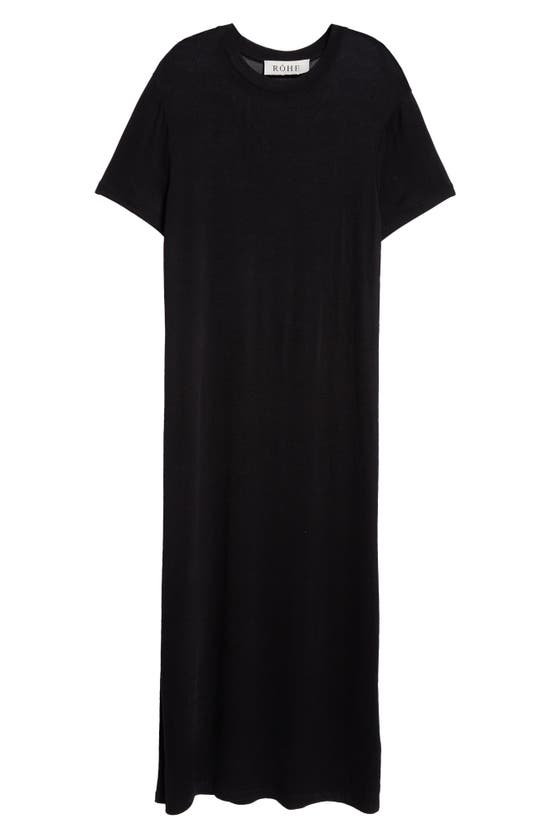 Shop Rohe Róhe Maxi T-shirt Dress In Noir