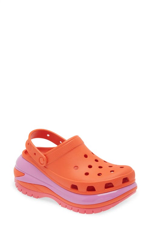 Shop Crocs Mega Crush Clog In Lava