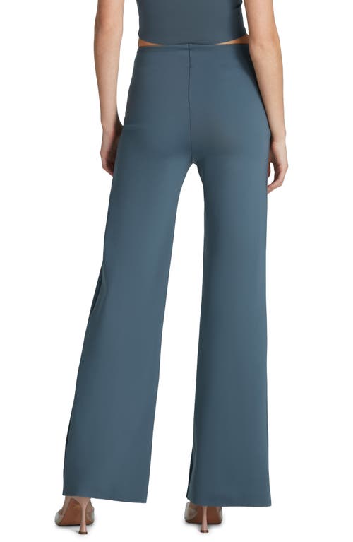 Commando Wide Leg Neoprene Leggings In Storm