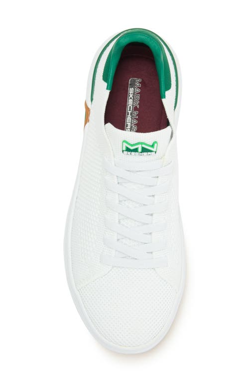 Shop Skechers Mark Nason Alpha Cup Sneaker In White/green