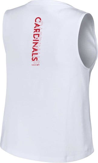 Women's Wear by Erin Andrews White Houston Astros Lace-Up Tank Top Size: Extra Small