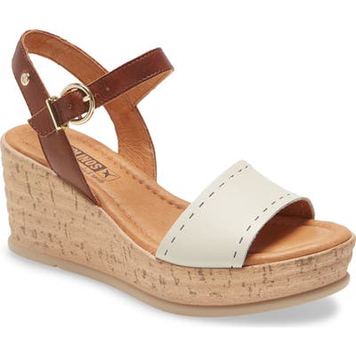 Pikolinos Miranda Wedge Sandal, White