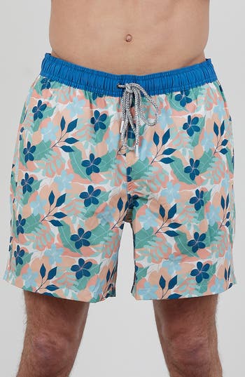 RAINFOREST RAINFOREST TROPICAL FLORAL SWIM TRUNKS