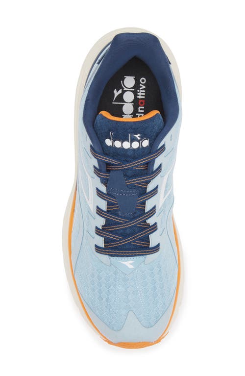 Diadora Equipe Nucleo Running Shoe In Dream Blue/white/blue Opal