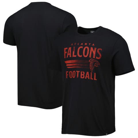 47 Women's Atlanta Falcons Black Half-Moon Crop T-Shirt