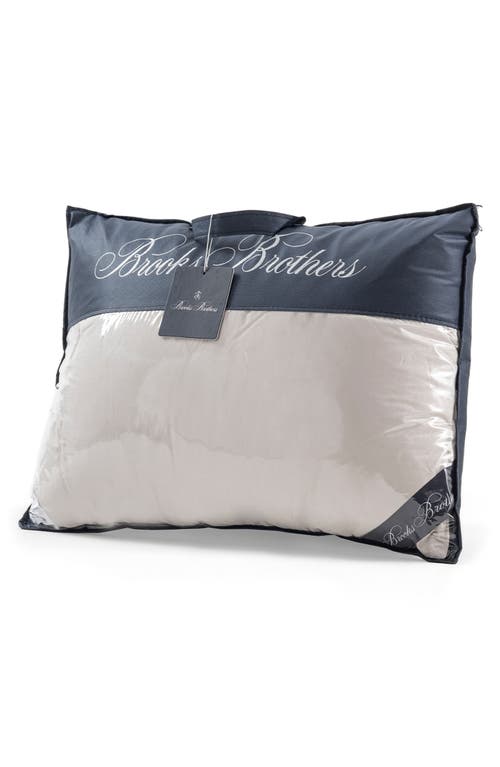 Brooks Brothers Goose Down Pillow In Silver