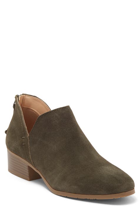 Side Skip Suede Ankle Boot (Women)