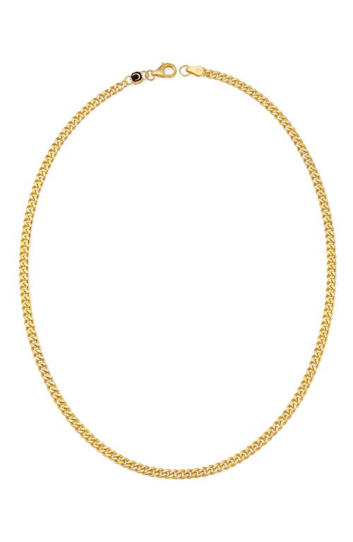 Men's Curb Chain Necklace in Pearl/Ivory