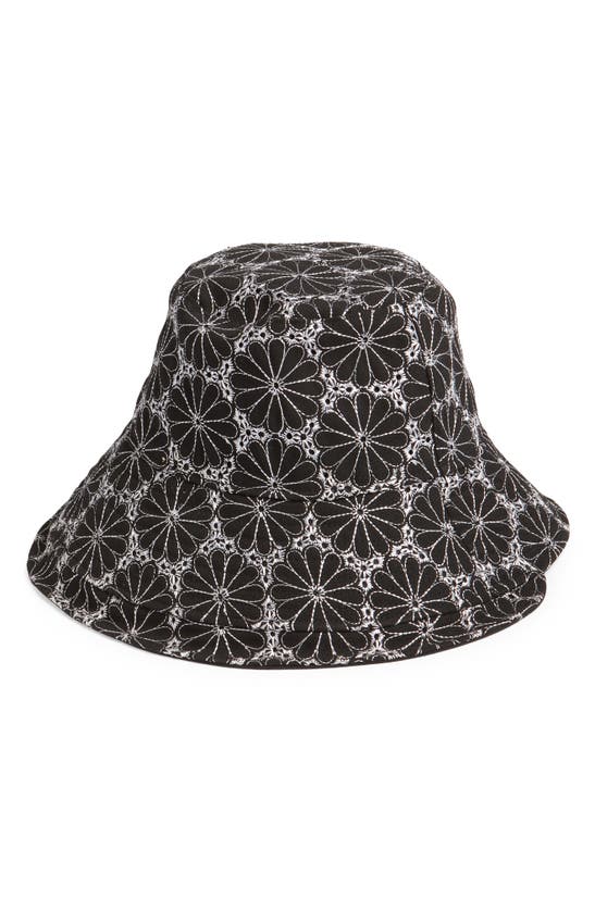Shop Treasure & Bond Embroidered Reversible Twill Bucket Hat In Black