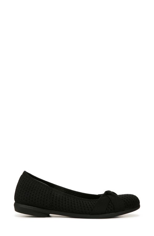 Shop Bzees Kissed Knit Ballet Flat In Black