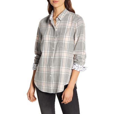Lucky Brand Classic Plaid Shirt, Grey