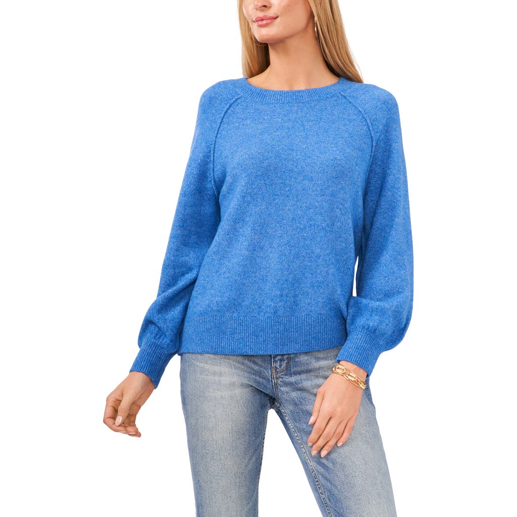Vince Camuto Raglan Sleeve Sweater In Palace Blue