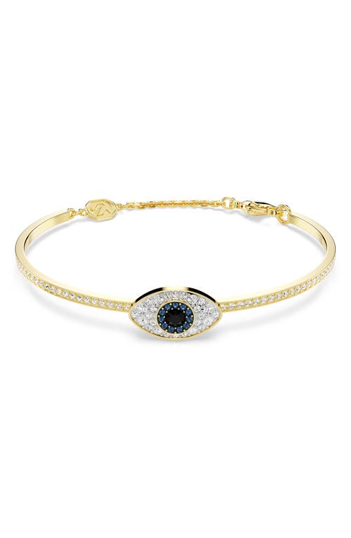 Swarovski Symbolica Soft Bangle Gold Shiny Blue In Multicolored