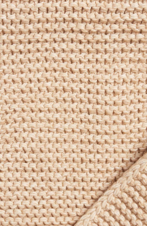 Shop Nordstrom Knit Throw Blanket In Beige Oatmeal Heather