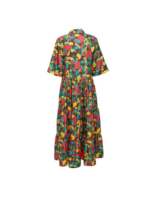 La Doublej The J Dress In Vines Brown