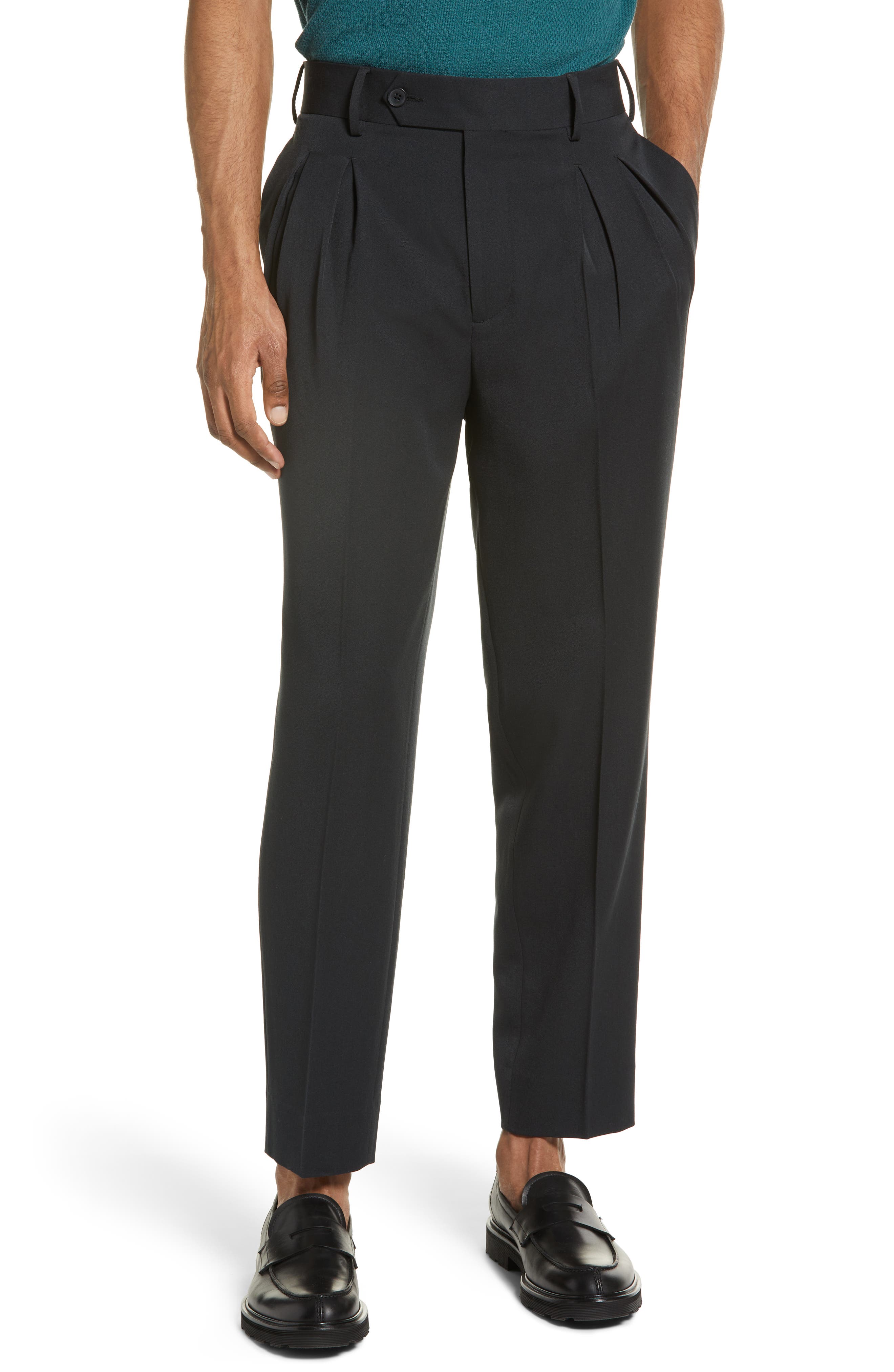 mens pleated dress slacks