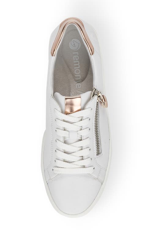 Shop Remonte Rieker Alina 03 Sneaker In Weiss/kupfer