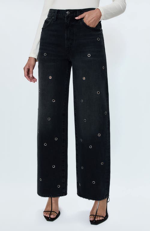 PISTOLA PISTOLA HENDRIX CRYSTAL EMBELLISHED EYELET JEANS