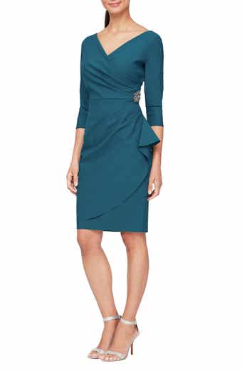 Alex Evenings Taffeta Sheath Cocktail Dress Nordstrom
